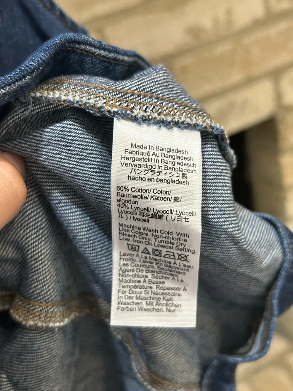 J. Crew Indigo Denim Button-Front Vest EUC